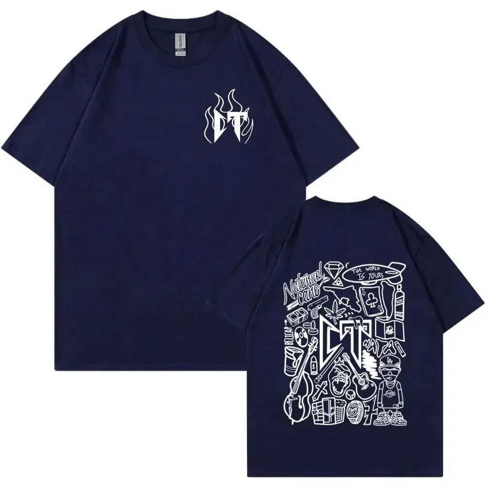 Men Women Natanael Cano Corridos Tumbados T Shirt Mens Cotton Casual Short Sleeve T-shirt Gothic Vintage Tee Shirt Streetwear X250113