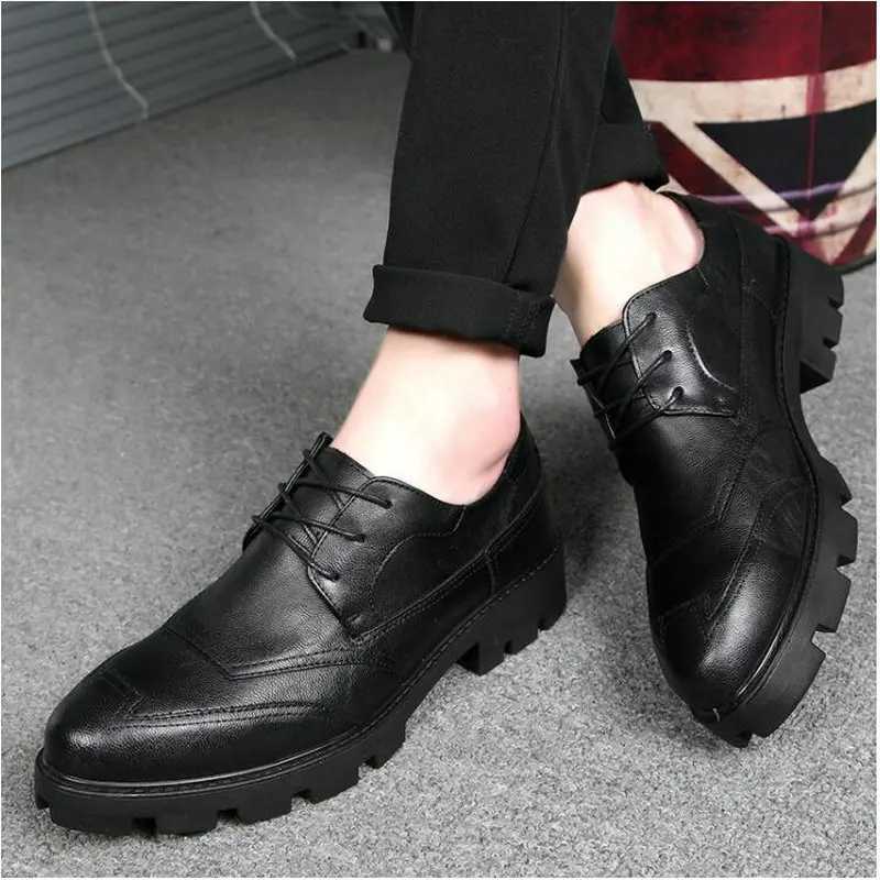 New Luxury Fi Wedding Business Shoes Men Oxford Dress Shoes odile Pattern Men Formal Shoes LH-67XJ250113