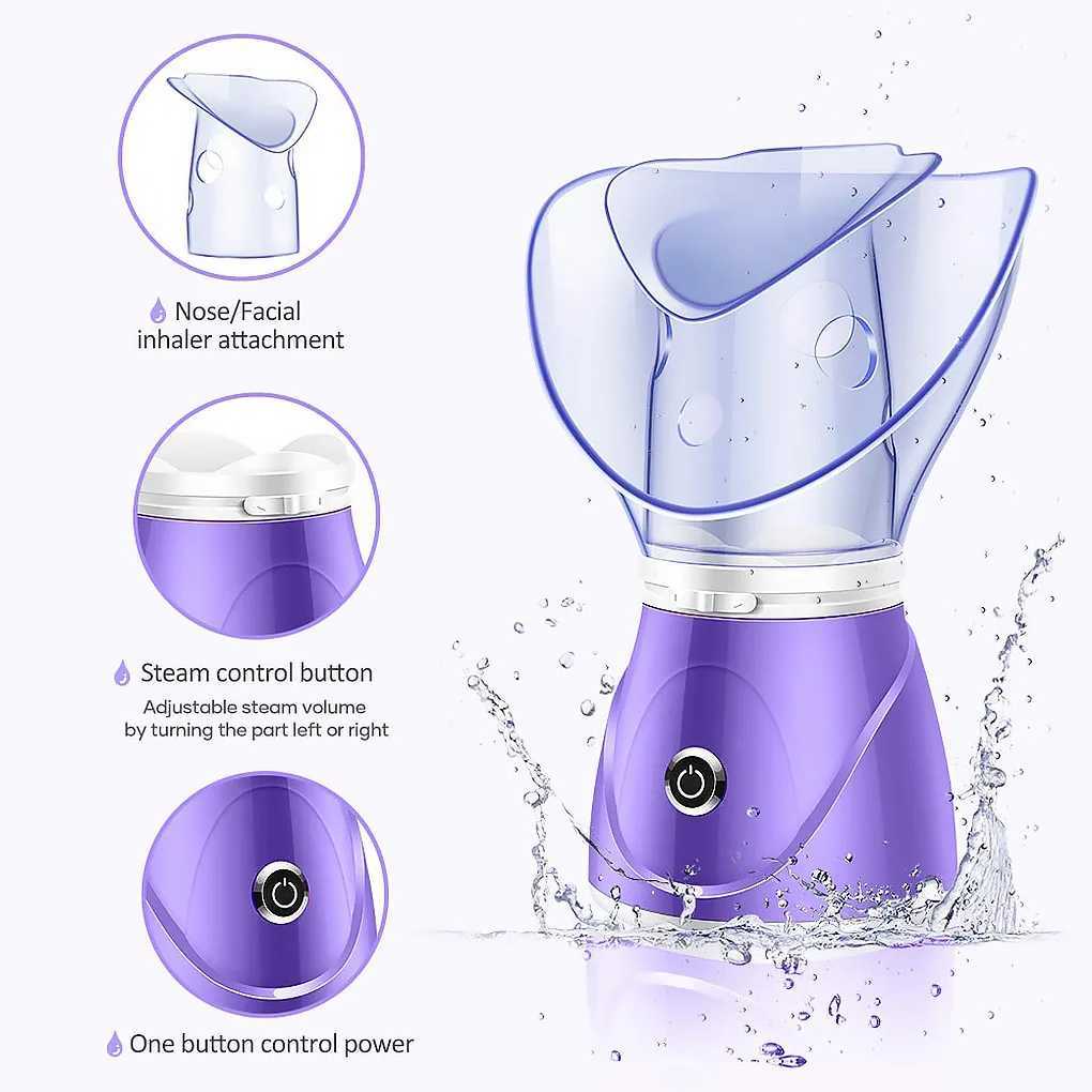 Facial Steamer Deep Cleanser Mist Steam Sprayer Spa Skin Vaporizer Promotes Blood Circulation XJ250607
