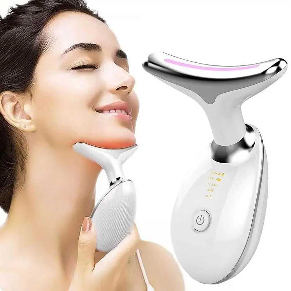 Neck Face Lifter EMS Neck Face Lifting Massager Skin Tighten Beauty Device LED Photon Therapy Anti Wrinkle Double Chin RemoverXJ250113