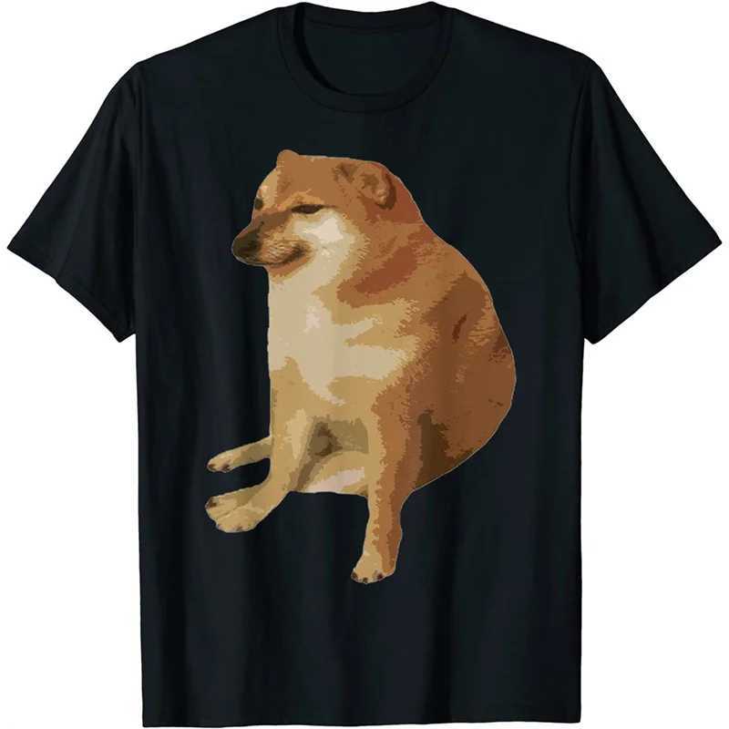 Meme Balltze Cheems RIP Grpahic T Shirt for Men Clothing Funny 3D Doge Fans T-shirts Fashion Streetwear Casual Unisex Kids Tops X2501131