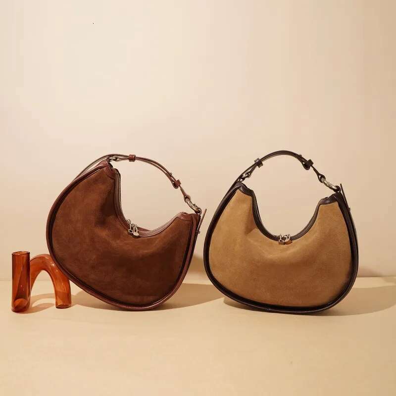 Classic Design Crescent 2024 New Leather Premium Shoulder Underarm Bag Fashion Versatile Women