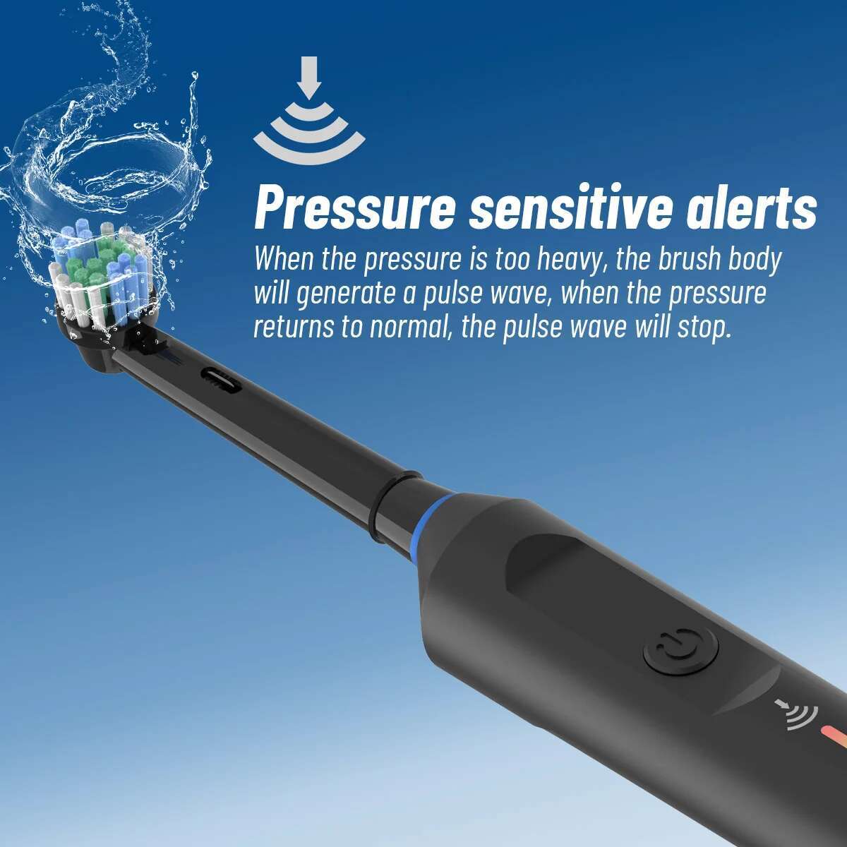 Electric Toothbrush Rotary Round Head Adult Soft Bristle Induction Automatic Men's And Women's Couples Set Compatible With OraL