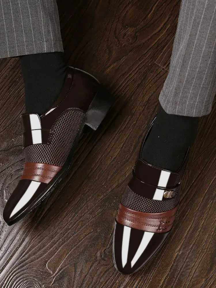 Slip Men Dress Shoes Men Oxfords Fi Business Dress Men Shoes 2020 New Classic Leather MenS Suits Shoes ManXJ250113