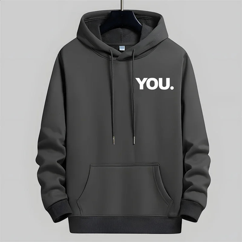 Blessyuki Simple Loose Sweatshirt Male Autumn Korean Chic Letter Printed Hoodies Men Casual Oversized Long Sleeve Pullover 250113