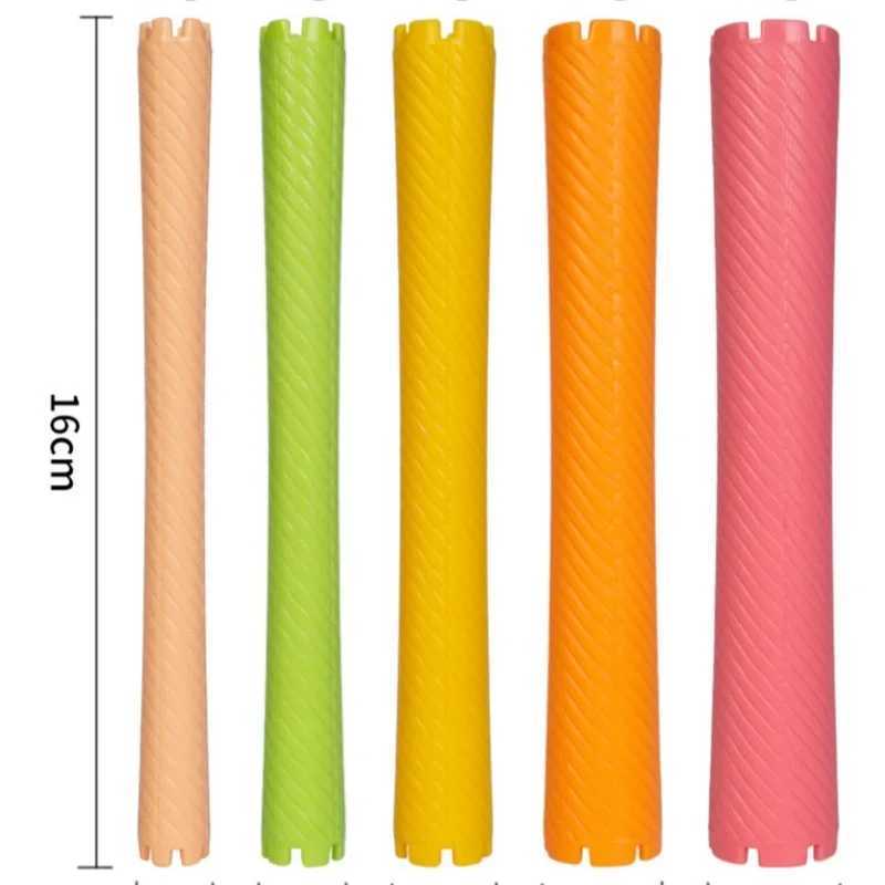 6-piece seamless long hair curling iron Perm tool hollow design spiral curls magic curls DIY curls styling kit W250113