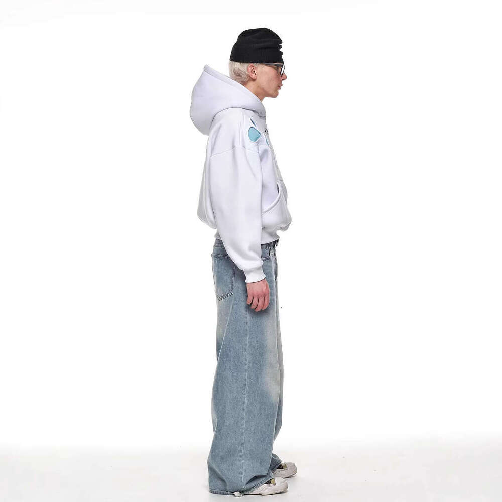 2024 new hoodie Y2K spotted dog casual street trend men's and women's hooded pullover top