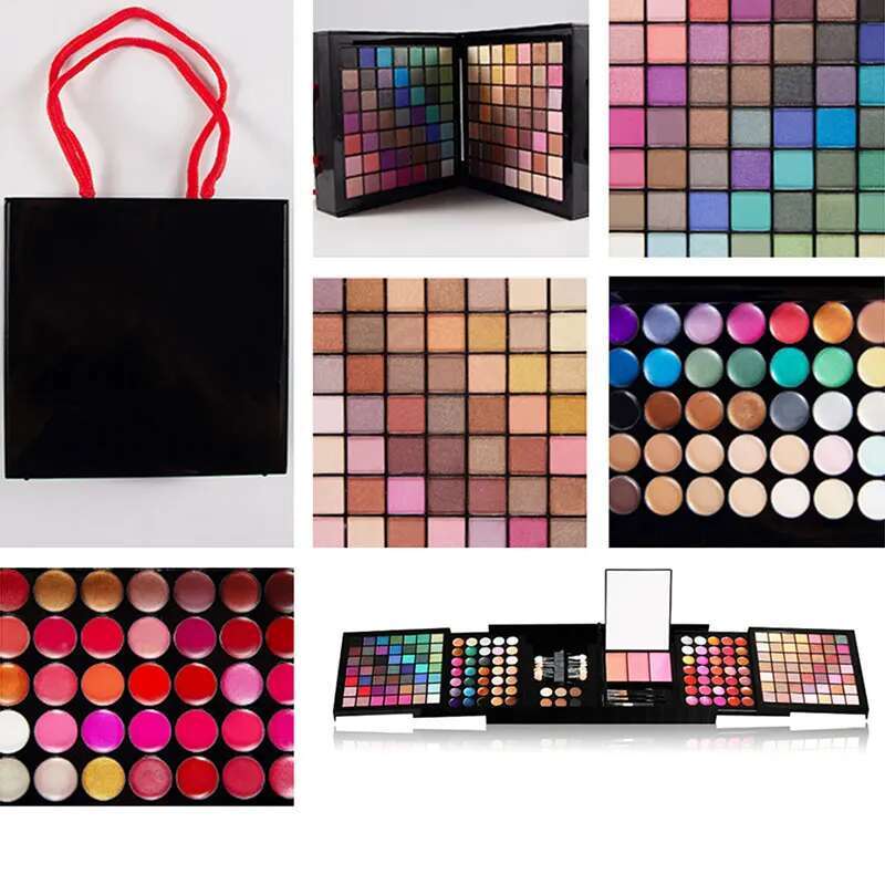 Professional 177 Color Eyeshadow Palette Sets Lip Gloss Blush Concealer Beginner Maquillage Makeup Set Cosmetic