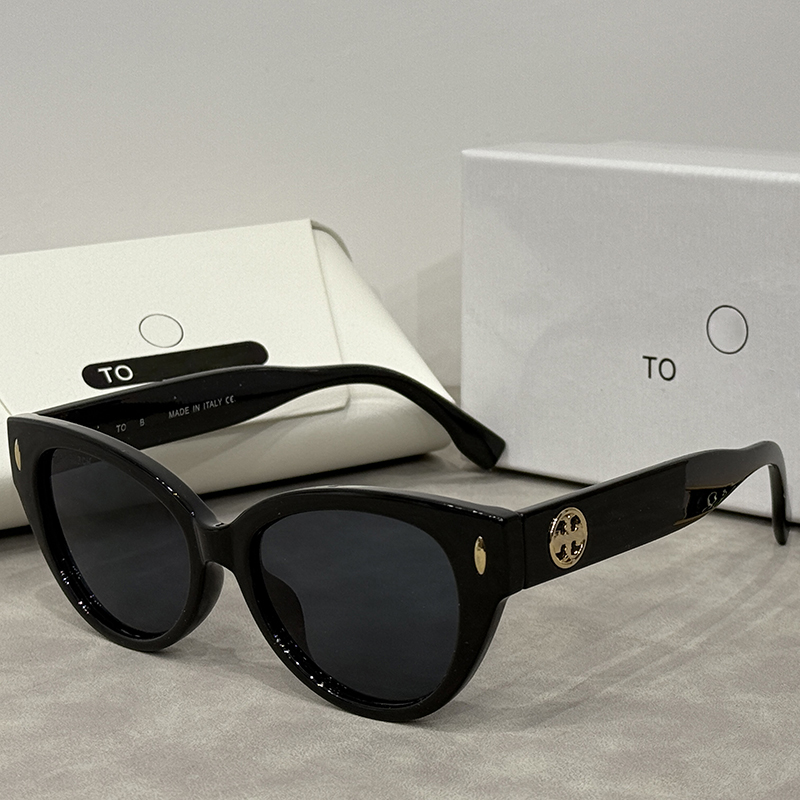 Luxury designer sunglasses Women Cat Eye Sunglasses frame Fine flat lenses Beach Sun Glasses Retro Frame