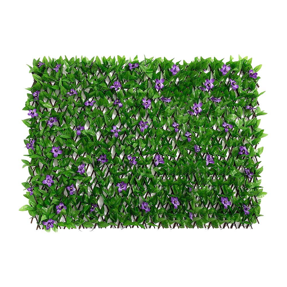Simulated Expanding Fence Leaf Wooden Fence Telescopic Fake Plant Balcony Privacy Screen Garden Supplies Trellis Home Decor