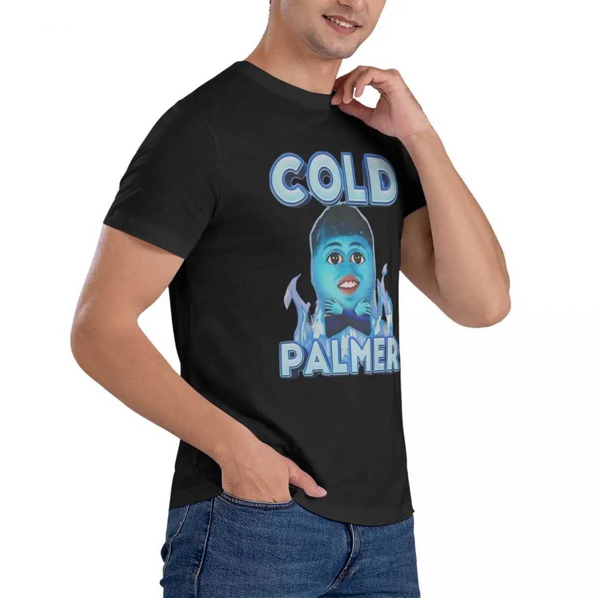 Leisure Cold Palmer Funny Meme T-Shirt For Men Women Cotton Short SLeeve Soccer Round Neck Summer TopsTops X250113