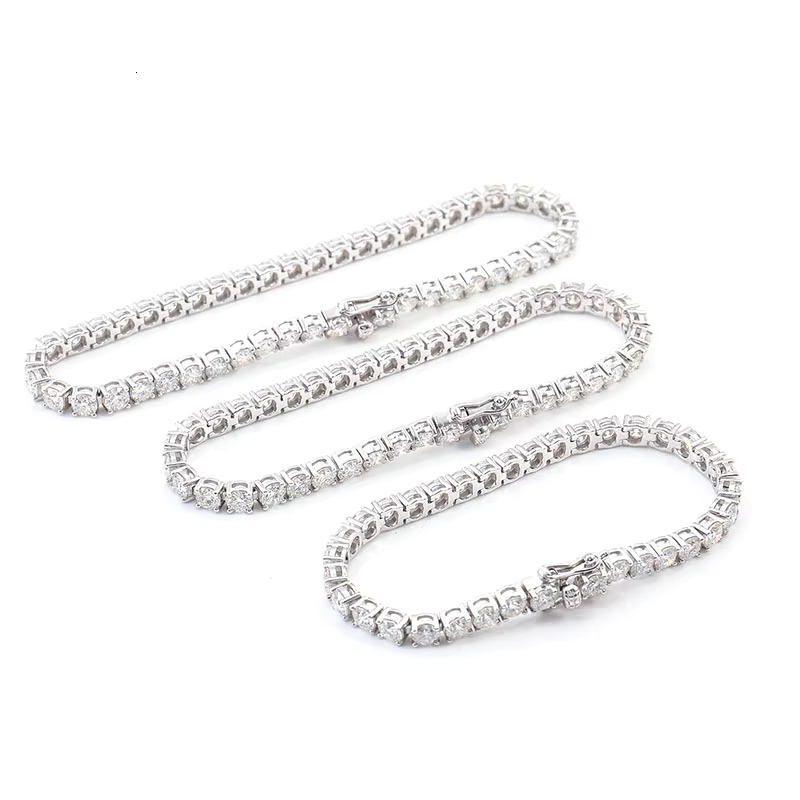 Sterg sier 6-9 inch tennis 3mm moissanite dia bracelet hiphop style for man Wholesale