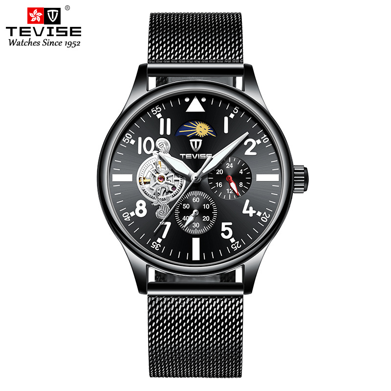 TEVISE Designer Watch Men's Watches Waterproof Fashion Watches Student Mechanical Watches T053-820-002