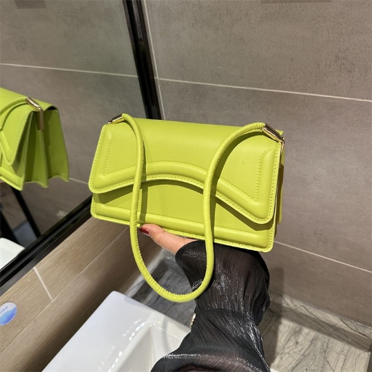 OL Orange Fashion Trend Girl Woman Messenger Shoulder PU PVC Leather Women Lady Bags Handbag Phone Case Purses Square Tote Bag