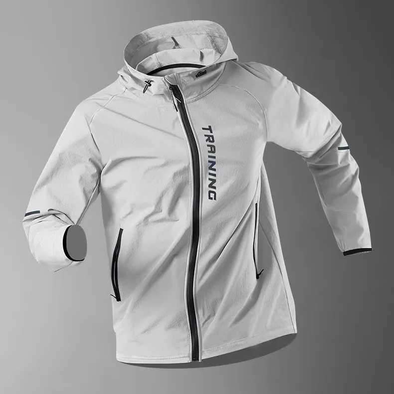 Mens Running Jacket Windproof Sport Training Coat for Spring Autumn Waterproof Quick-Dry Rainproof Cycling Windbreaker coats X250113