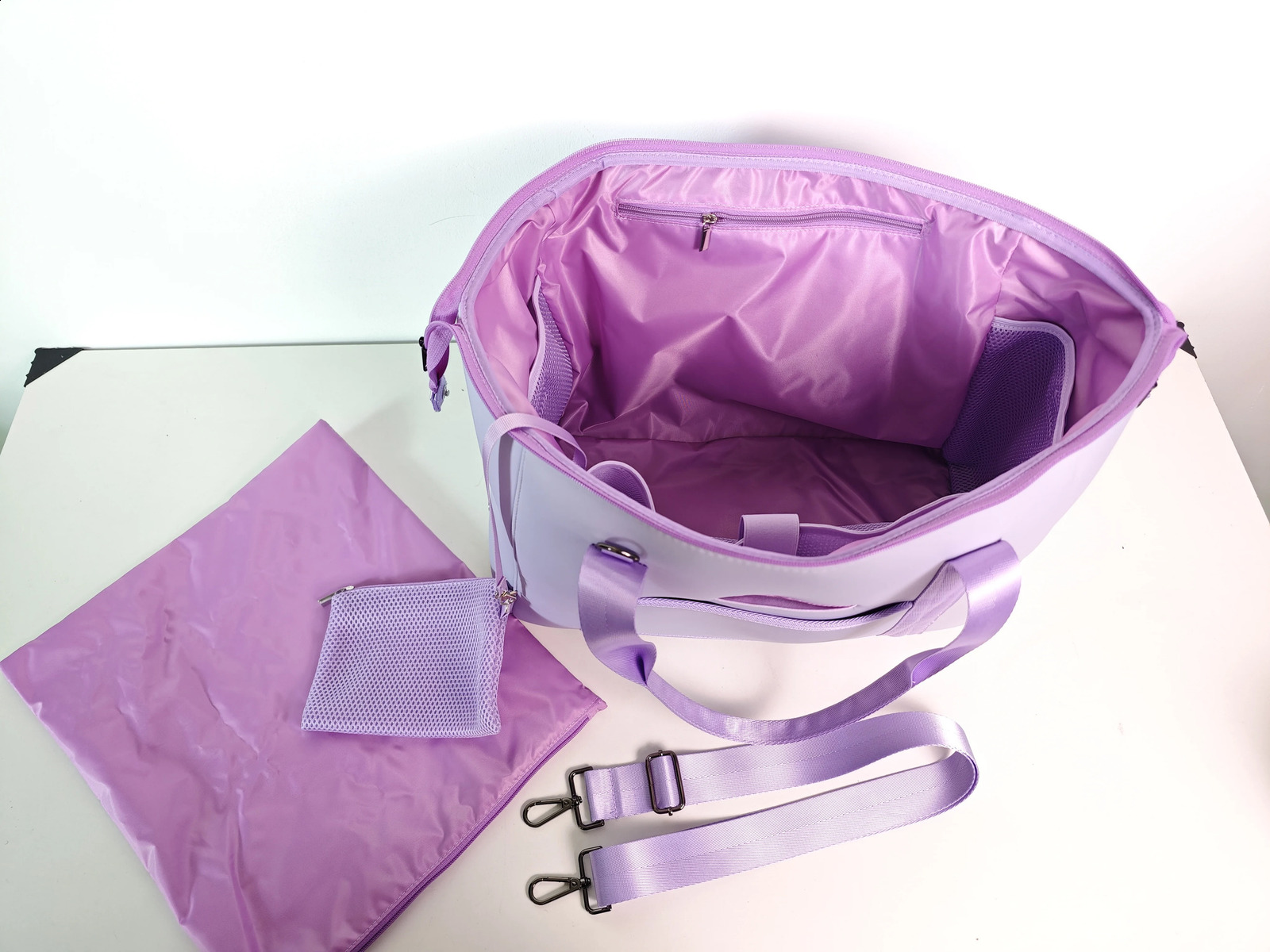 Neoprene travel handbag carrying large capacity portable storage bag 250109