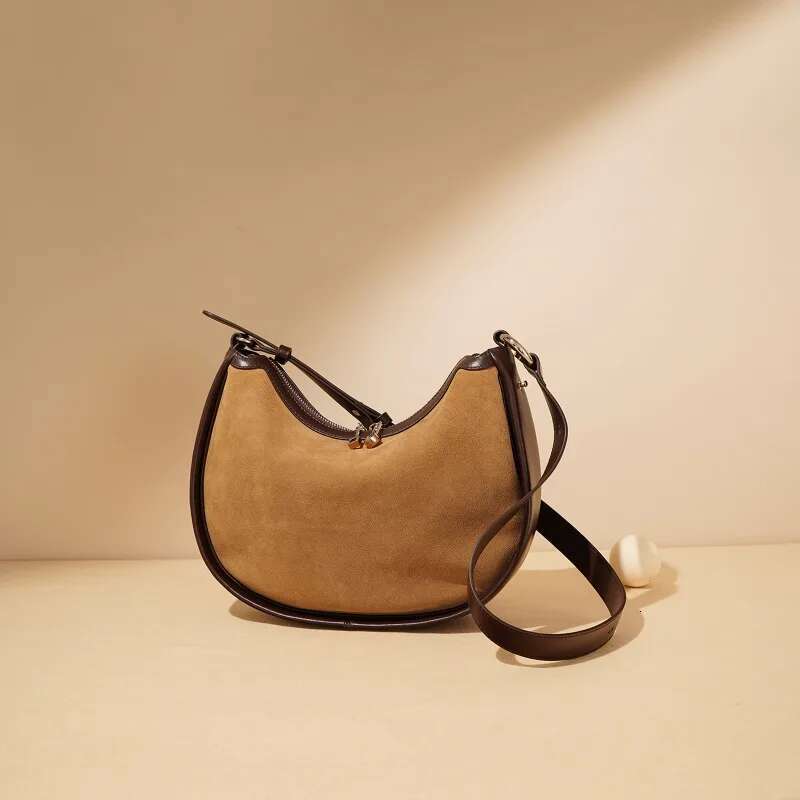 Classic Design Crescent 2024 New Leather Premium Shoulder Underarm Bag Fashion Versatile Women