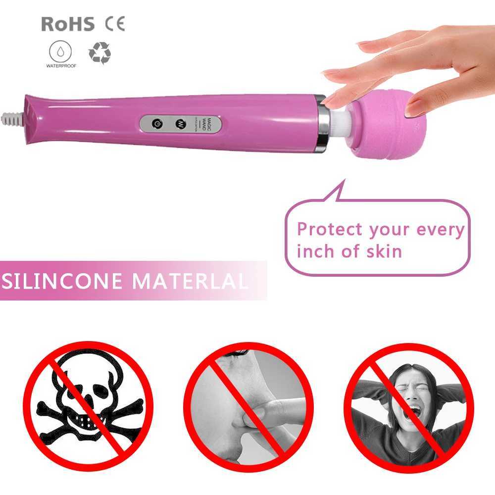 Black Wolf 10 Speed AV vibrator Powerfull Magic Wand G-Spot Stimulus Massager Clit vibrator Female Masturbation Sex ToyW250113