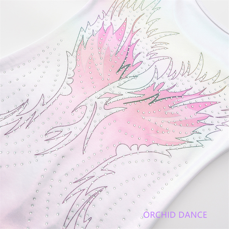 Unique Design Kids Girls Children Performance Wear Group Long Sleeves Artistic Gymnastics Leotards