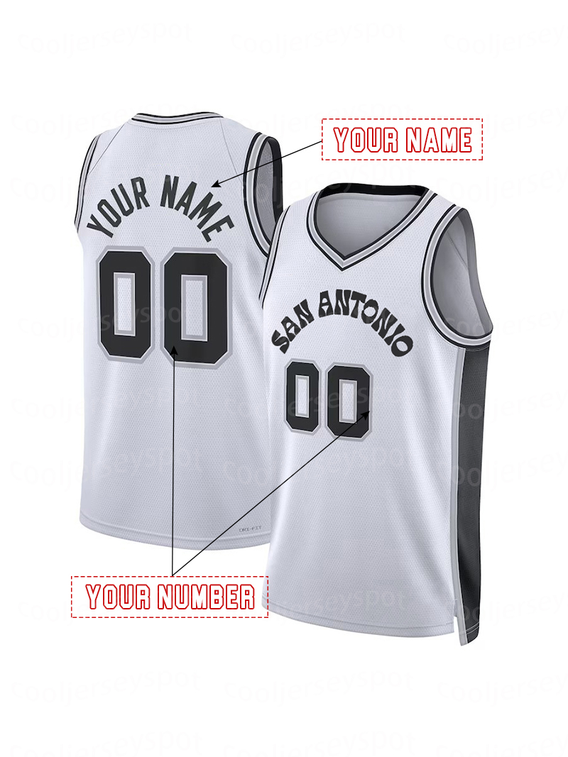1 WEMBANYAMA 2024/25 City Edition Basketball Jersey Barnes Bassey Branham Sttiched Custom any number any name
