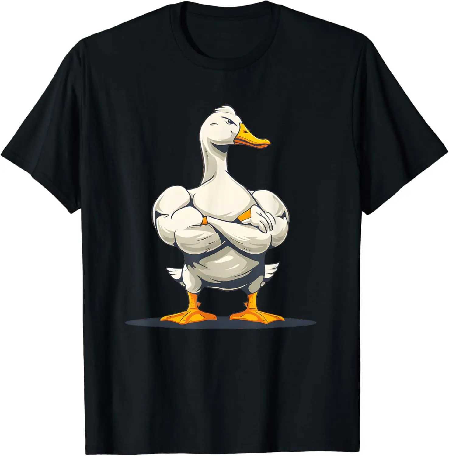 Release The Quackin Duck Gym Weightlifting Bodybuilder T-Shirt Graphic T Shirts Men Clothing Streetwear Camisetas X2501137
