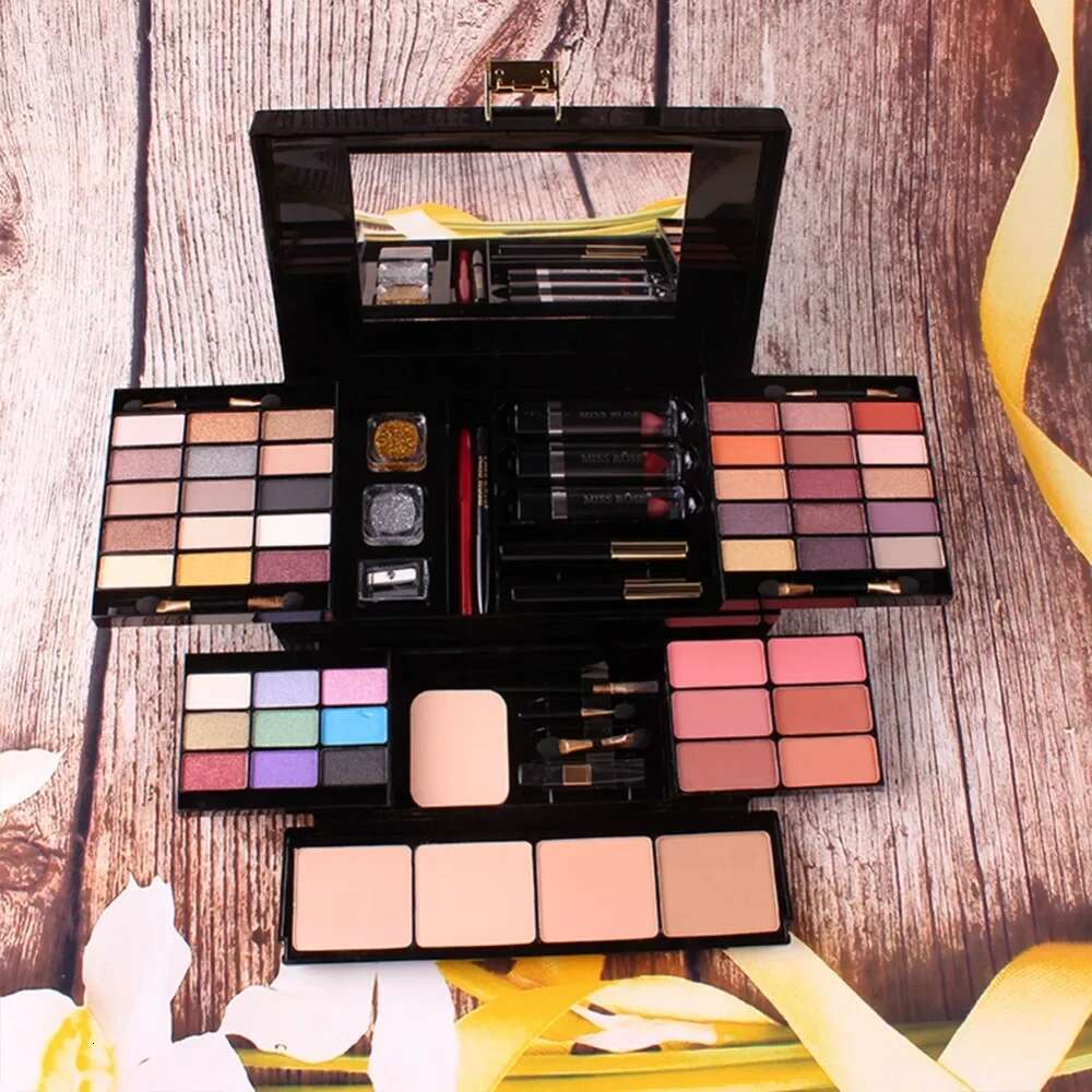 Professional Makeup Set Box Matte Glitter Eyeshadow Powder Blush Women Multi-functional Palette Cosmetic Case