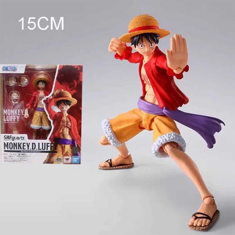 Action Toy Figures 15cm One Piece Luffy Figuarts Gear2 Figurine The Raid on Onigashima Luffy Figure Joint Movable Model PVC Collectible Toy Statue Y2501112LBQ