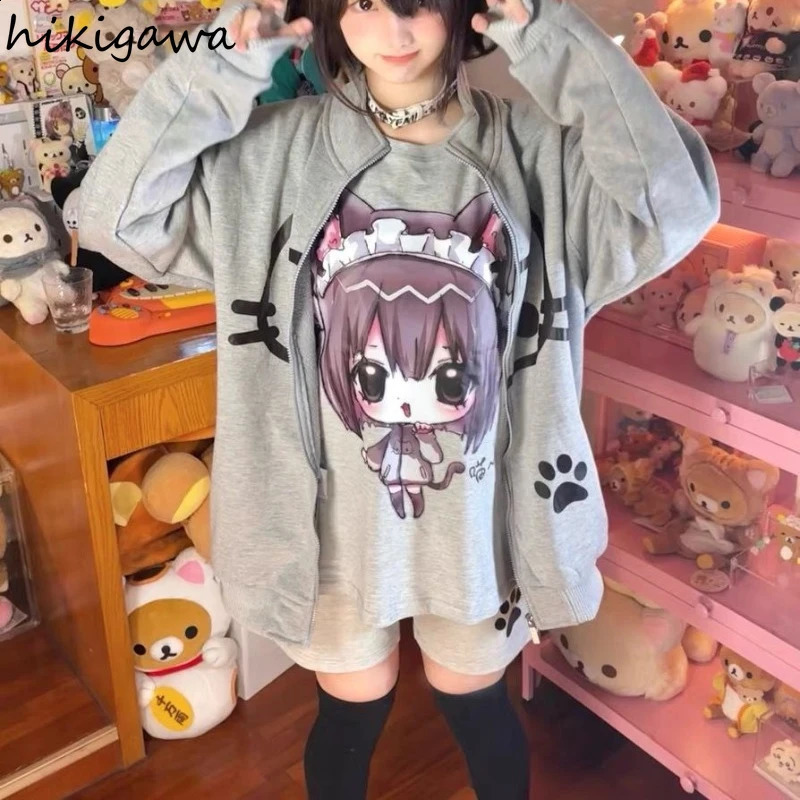 Summer Shorts for Women Japanese Fashion Y2k Pants Pantalones Cortos De Mujer Elastic Waist Bandage Casual Cute 250107