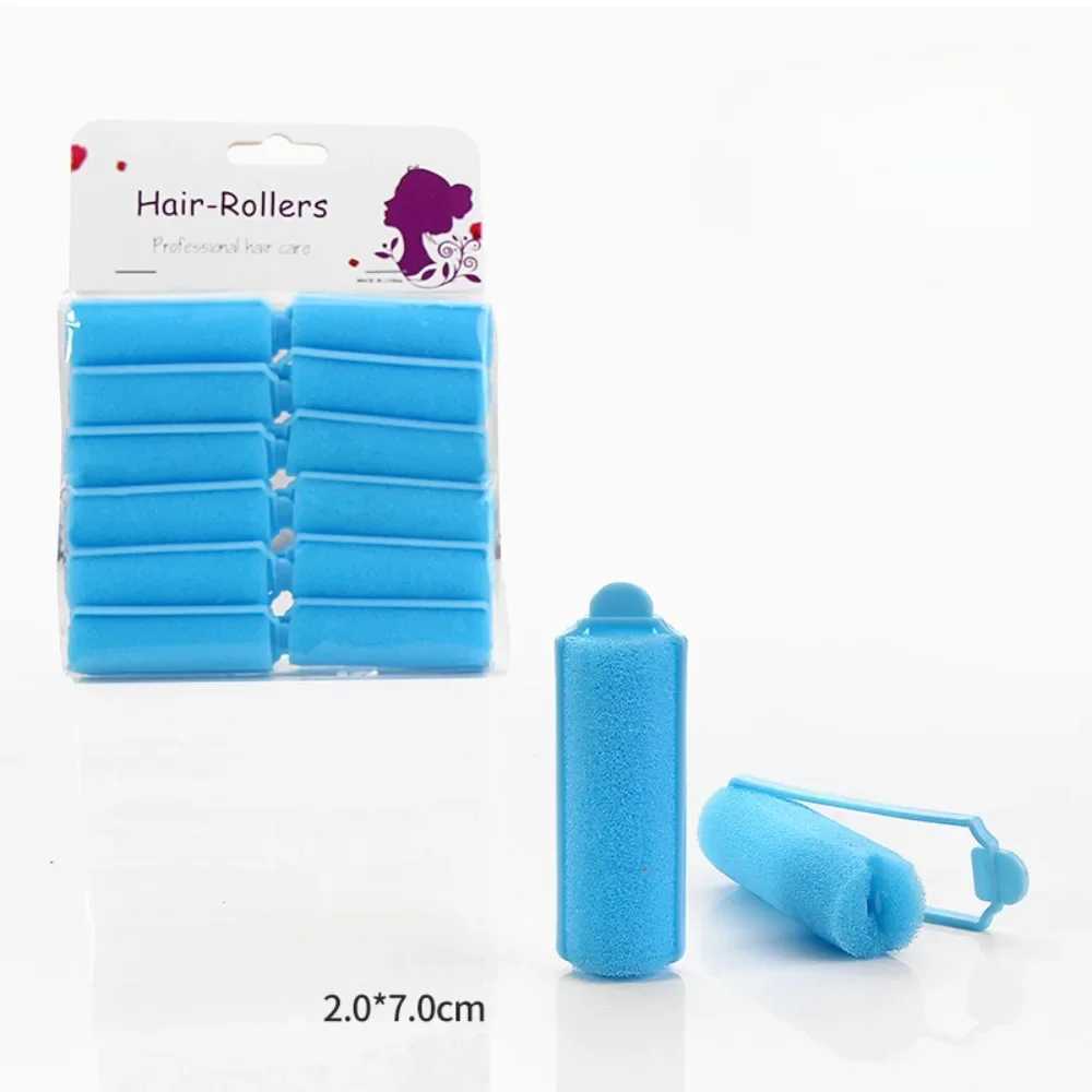 12 piece soft sponge foam pad hair clip curler salon hair curler DIY family hair tools W250113