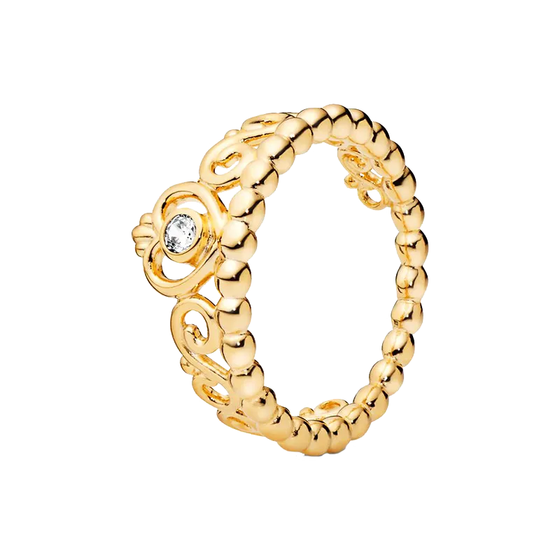 Charming Woman's Adjustable Fitted Ring Featuring a Classic Wishbone Design Accented by Glittering CZ Stones