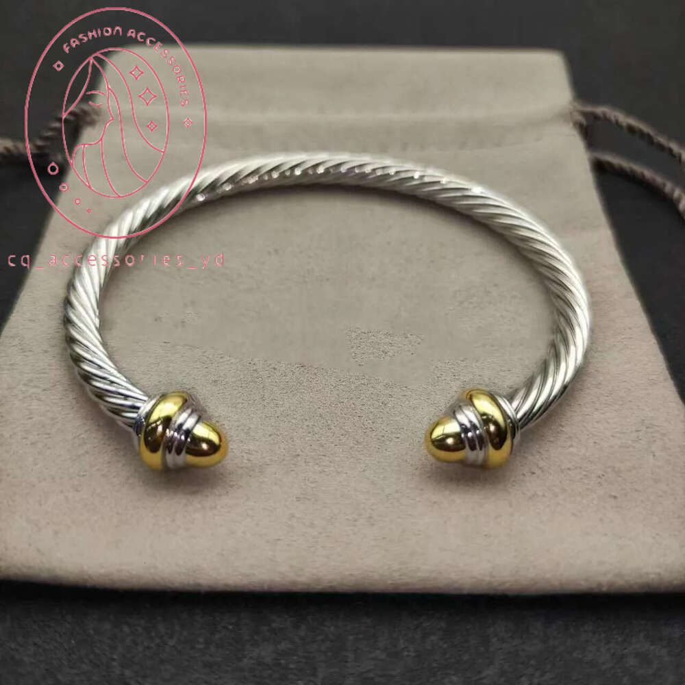 David Yerman Bracelet Desinger Bracelet David Yurmen Bracelet Classic Retro Gold Bracelet Fashion Accessories Punk Jewelry Colorful Moissanite Bracelet 558