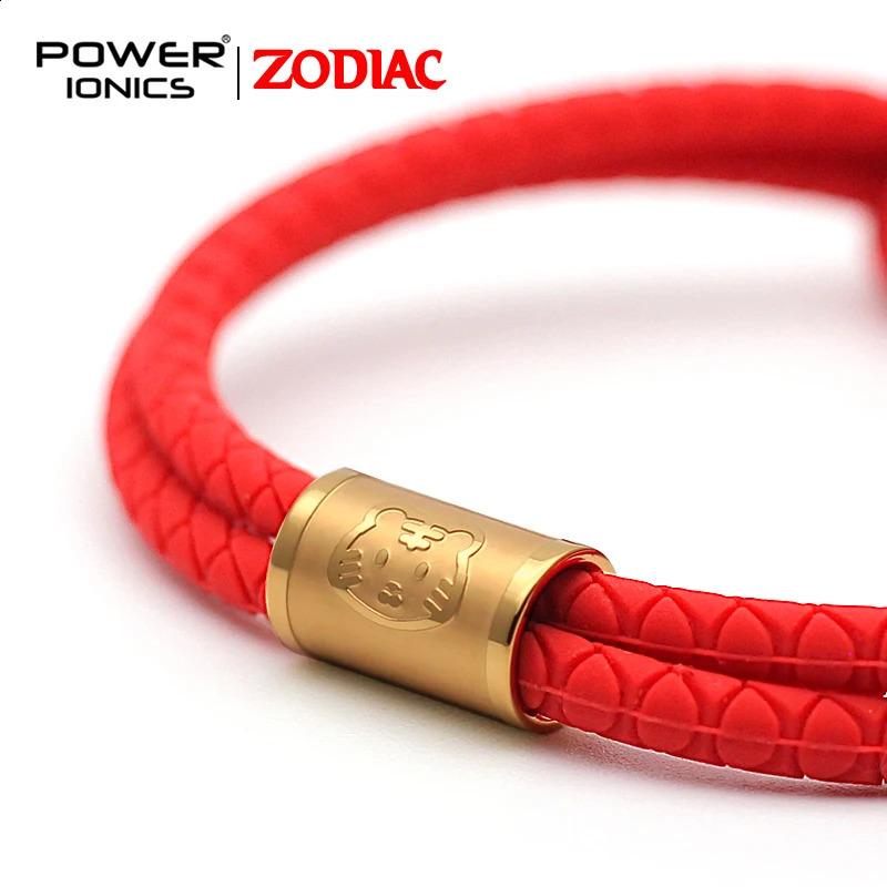 Power Ionics 2025 Snake CNY 12 Lucky Zodiac Waterproof Anions Sports Fashion Bracelet Free Engrave 250107