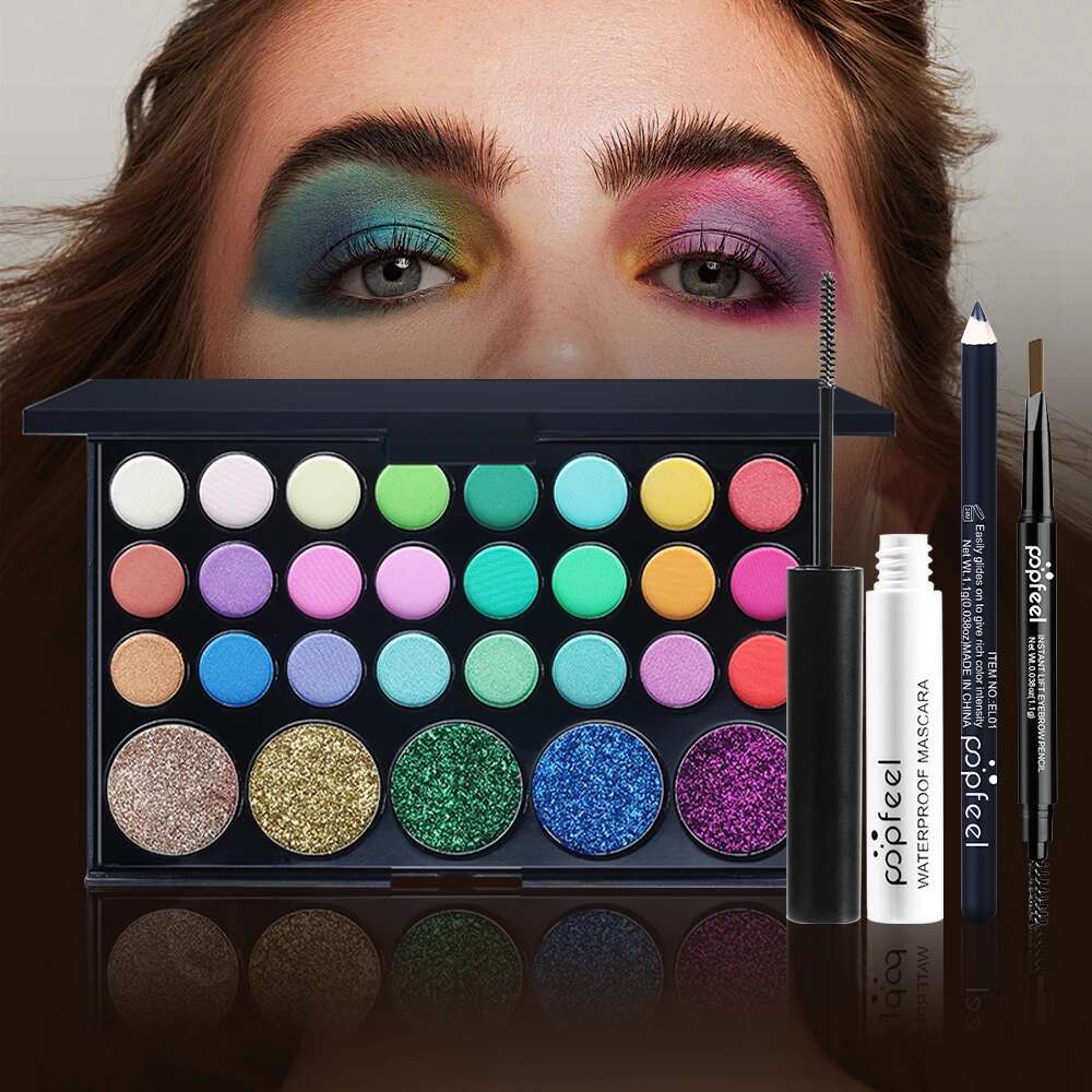 POPFEEL Favorites Surprise Kit, Full Gift Set Ladies, All In One Makeup Kit for Ladies Girls Teens