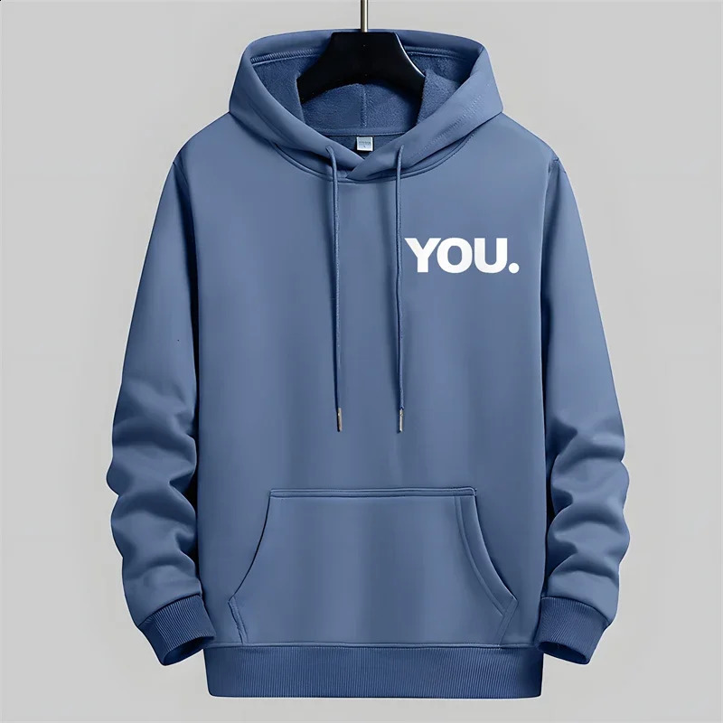 Blessyuki Simple Loose Sweatshirt Male Autumn Korean Chic Letter Printed Hoodies Men Casual Oversized Long Sleeve Pullover 250113