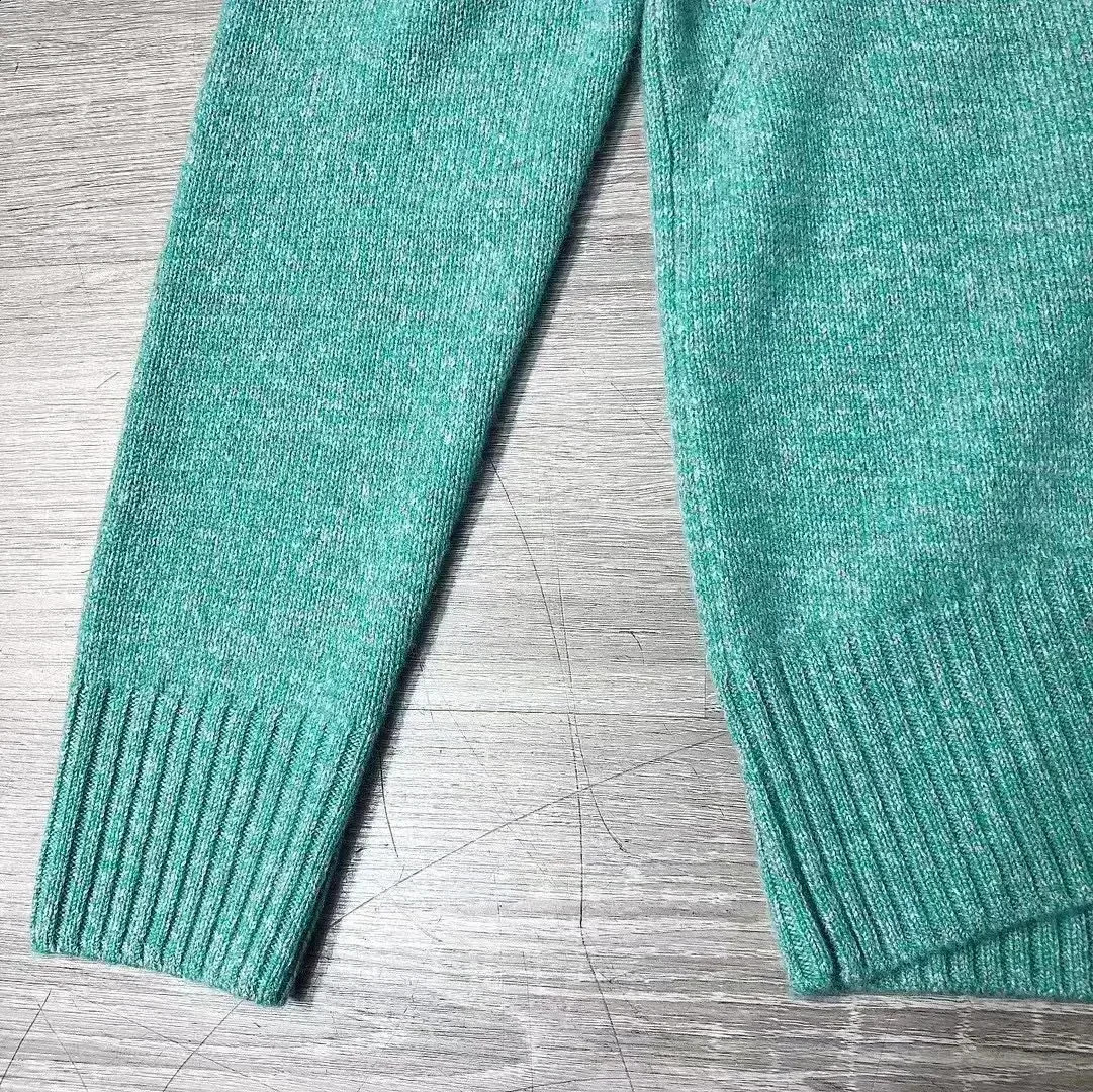 Autumn 100% Cashmere Sweater Cuff Letter Pattern Vneck Pullover for Women 250113