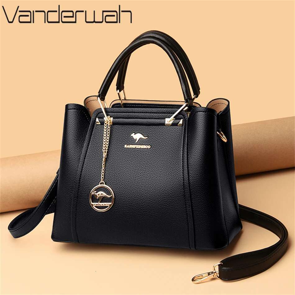Women Designer 3 Layers Shoulder Crossbody Sac Ladies Large Capacity Leather Handbags Shopper Brand Messenger Totes