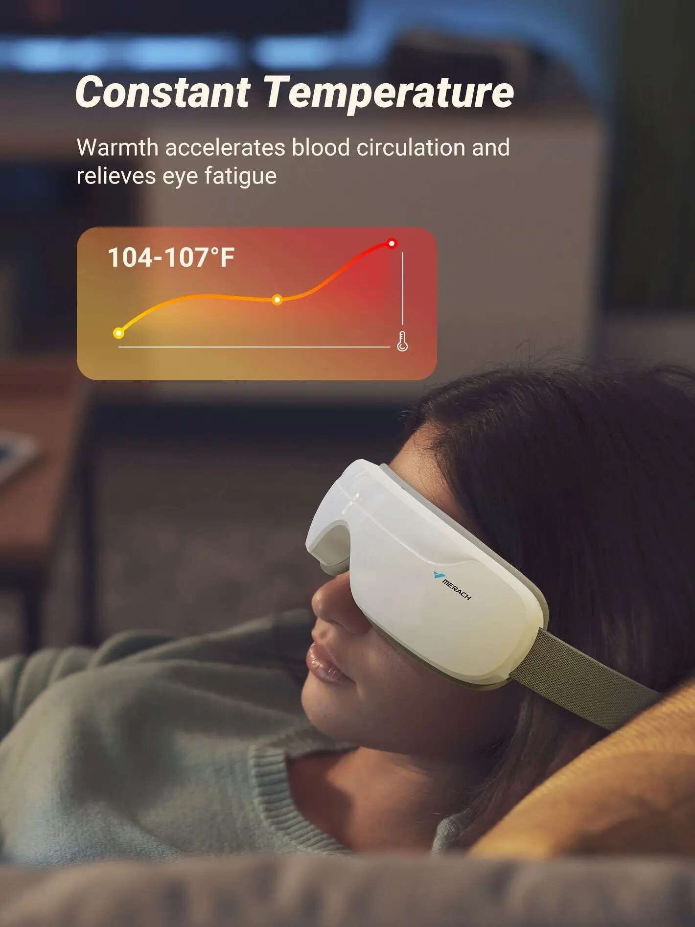 MERACH Massager with Heat Compression and Bluetooth Music Care Device Smart Eye Mask for Birthday Gifts Free shipping