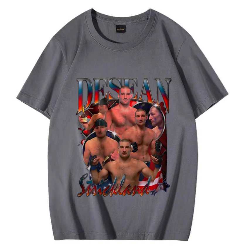 2024 Sean Strickland Meme T Shirts Men Women s Summer Fashion streetwear Graphics Oversized t-shirts short sleeve Unisex Tees X2501133