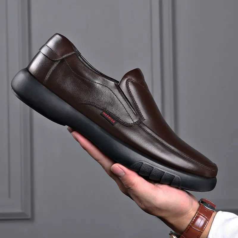 New Mens Leather Shoes Comfortable Casual Shoes Leather Shoes Business Driving Soft Leather Black Driving designer shoes menXJ250113
