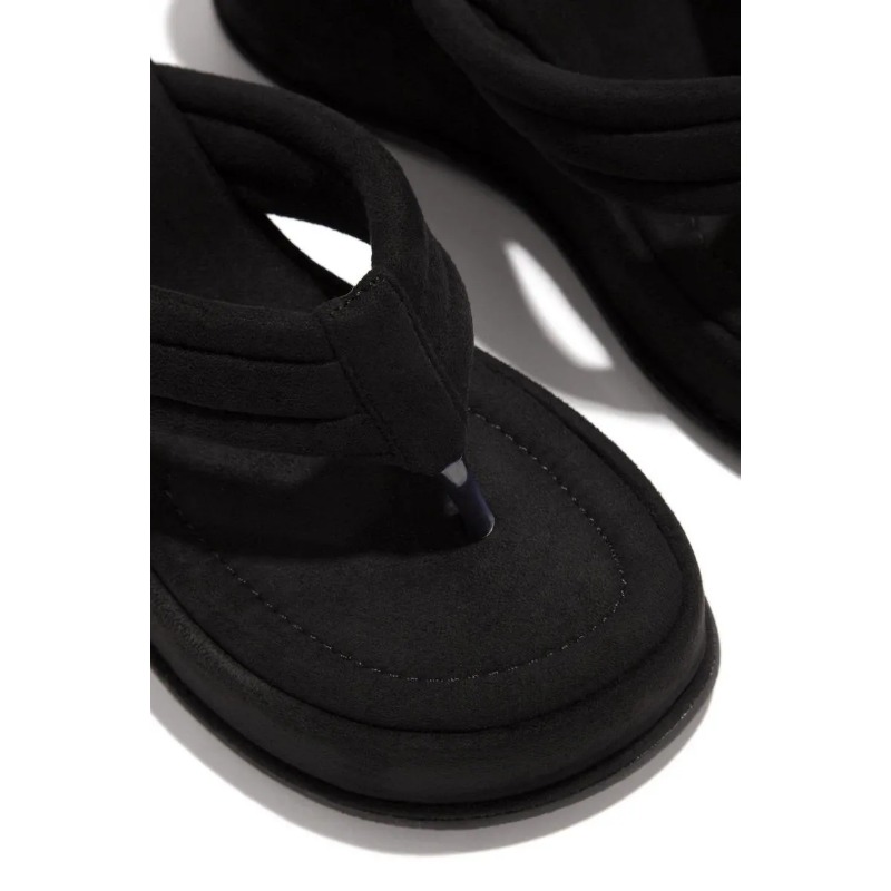 Women's Plush Summer Slippers - Comfortable Flip Flop Wedge Sandals with High Heels