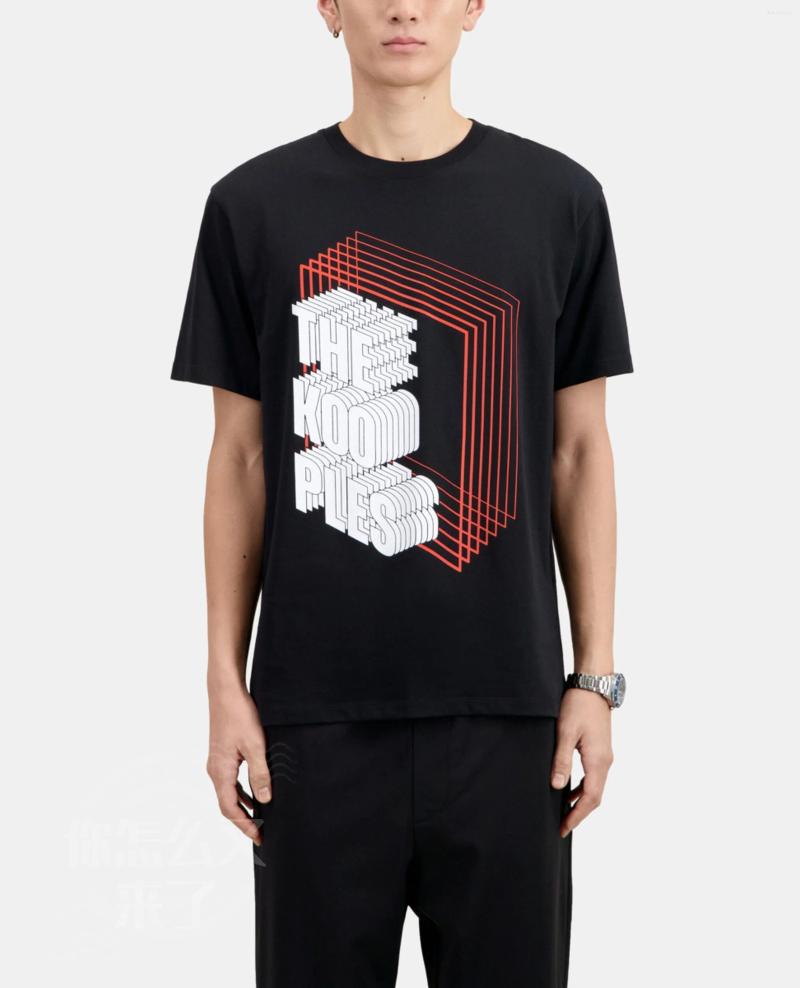 Men's T Shirts 2025 Summer Fashion T-shirt For Men Kooples Tops Letter Printing Short Sleeve Tee Women Round Neck Retro brand print Y2K T-shirt o