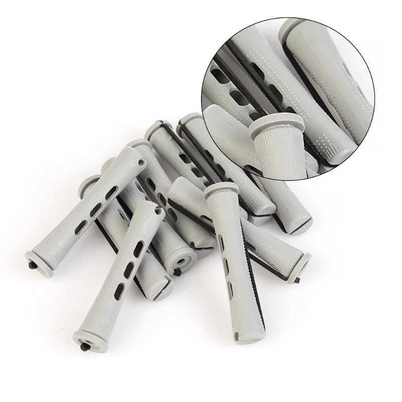 12 pieces/set Perm Rods and Hair Rollers with Cold Wave Rods Womens Long Short Hair Curling Tool W250113