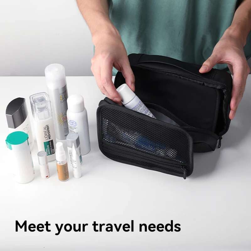 Travel Toiletry Men's Business Trip Gods Dry Wet Separation Fiess Bath Waterproof Makeup Storage L_Mr86 Wash Bag