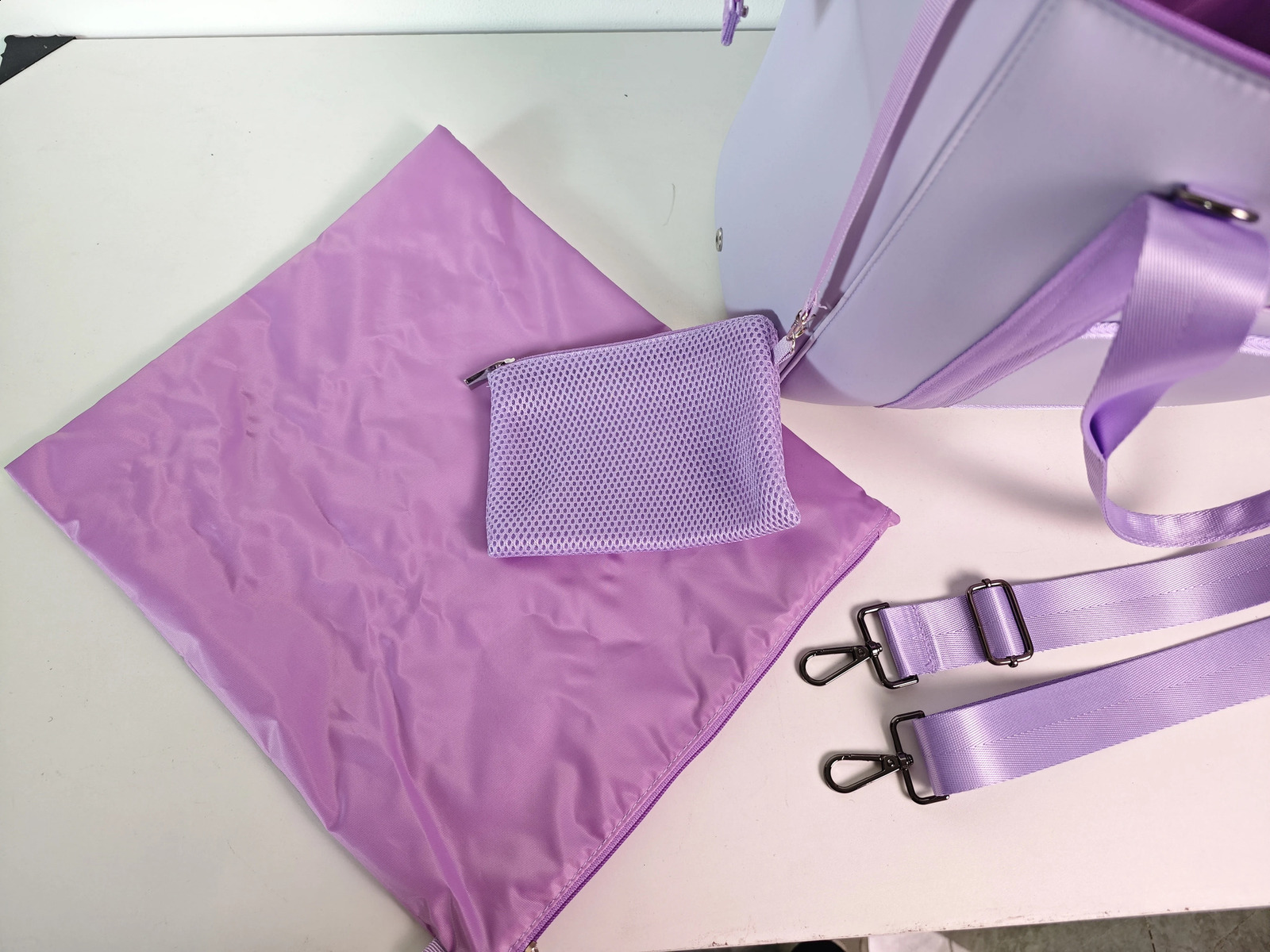 Neoprene travel handbag carrying large capacity portable storage bag 250109