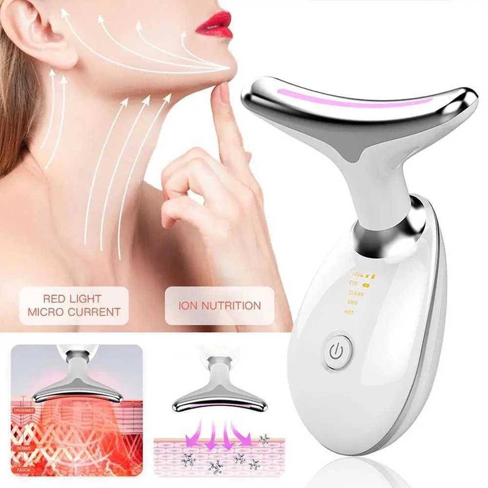 Neck Face Lifter EMS Neck Face Lifting Massager Skin Tighten Beauty Device LED Photon Therapy Anti Wrinkle Double Chin RemoverXJ250113