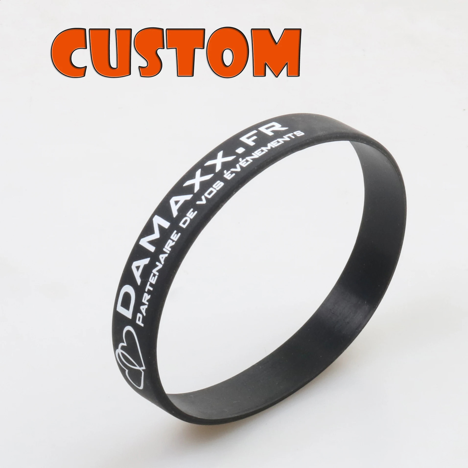 100pcs/50pcs Customized Silicone Bracelets Laser Technology Fashion Custom Personalized Engrave Wristband For Party Events 250107