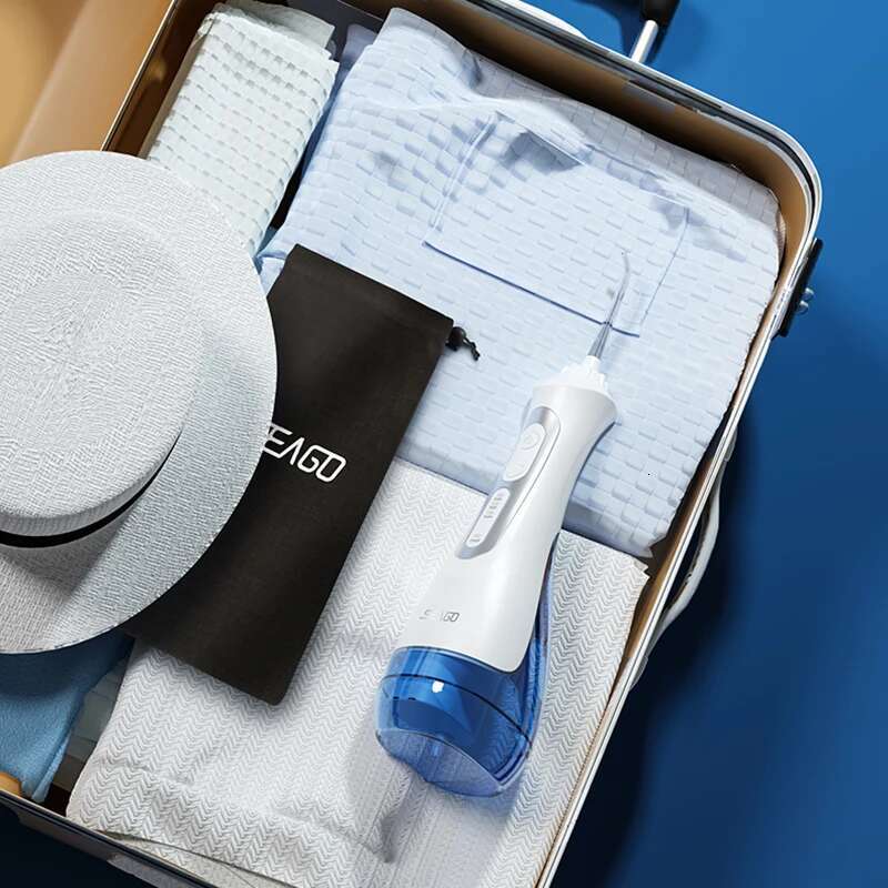 Seago Electric Toothbrush and Water sser for Adults Rechargeable Multiple Clean Functions White Black Home Gift