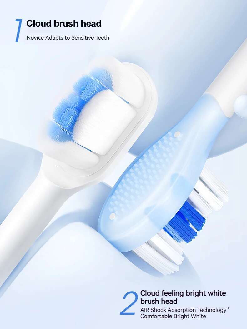 SOOCAS X3S Sonic Electric Toothbrush IPX8 Waterproof 180 Days Battery Life Ultrasonic Teethbrush Ultra Soft Bristles Nozzles
