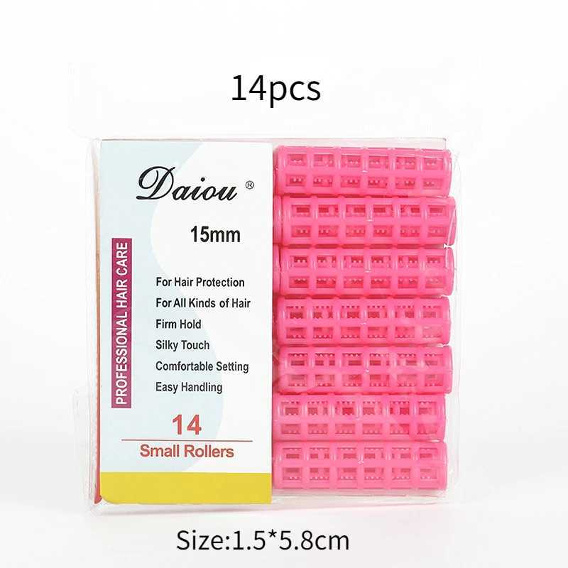 6-14 pieces/set of no heat curlers large grip clips lazy curlers DIY female hair styling tools random colors W250113