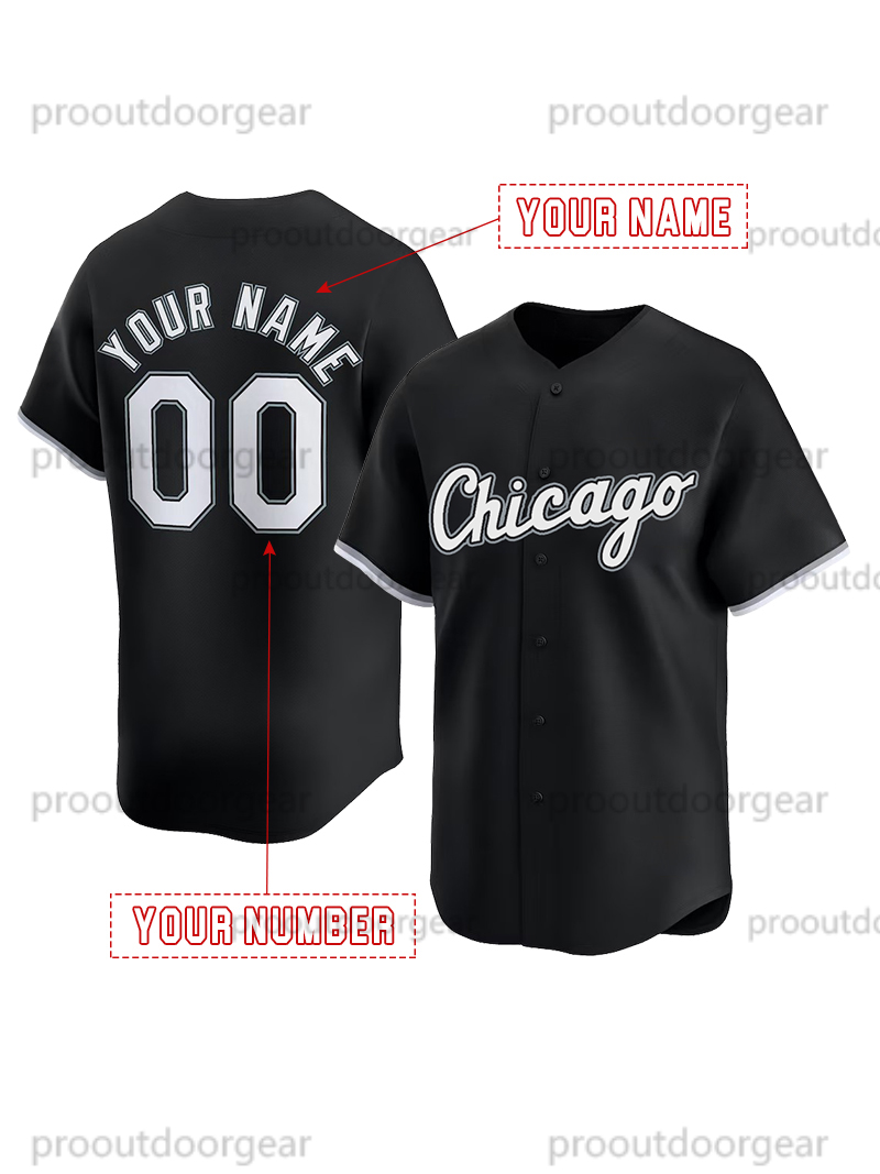 Baseball Jersey Anderson JACKSON Thomas Moncada Robert Jr. Custom Sweatshirt - Embroidered Baseball Jerseys Mens Womens Youth